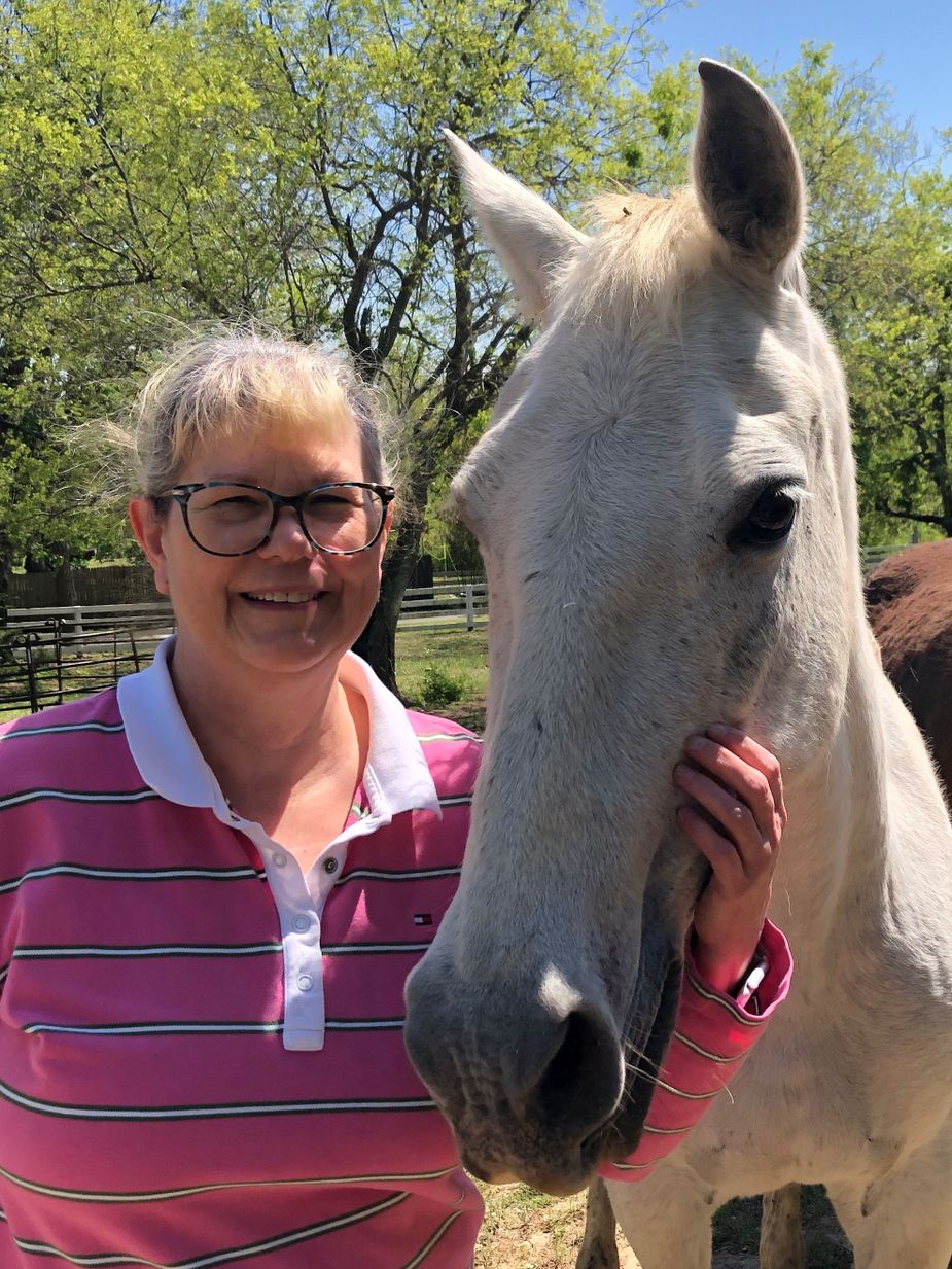 Tracy LeGrand and her Lipizzan mare Patina