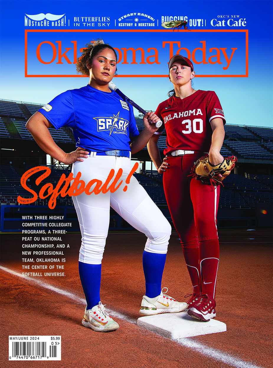 Our May/June cover features softballers Jocelyn Alo of the Oklahoma City Spark and Riley Ludlam of the Oklahoma Sooners