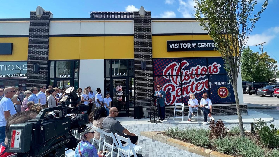 The City of Tulsa opened its first standalone visitors' center inside Mother Road Market. Photo courtesy Mother Road Market / Facebook