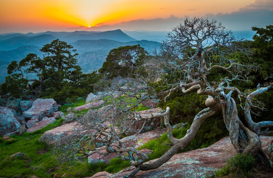 Some of the best views in Comanche County can be found atop Mount Scott near Lawton. Photo courtesy Inge Johnson