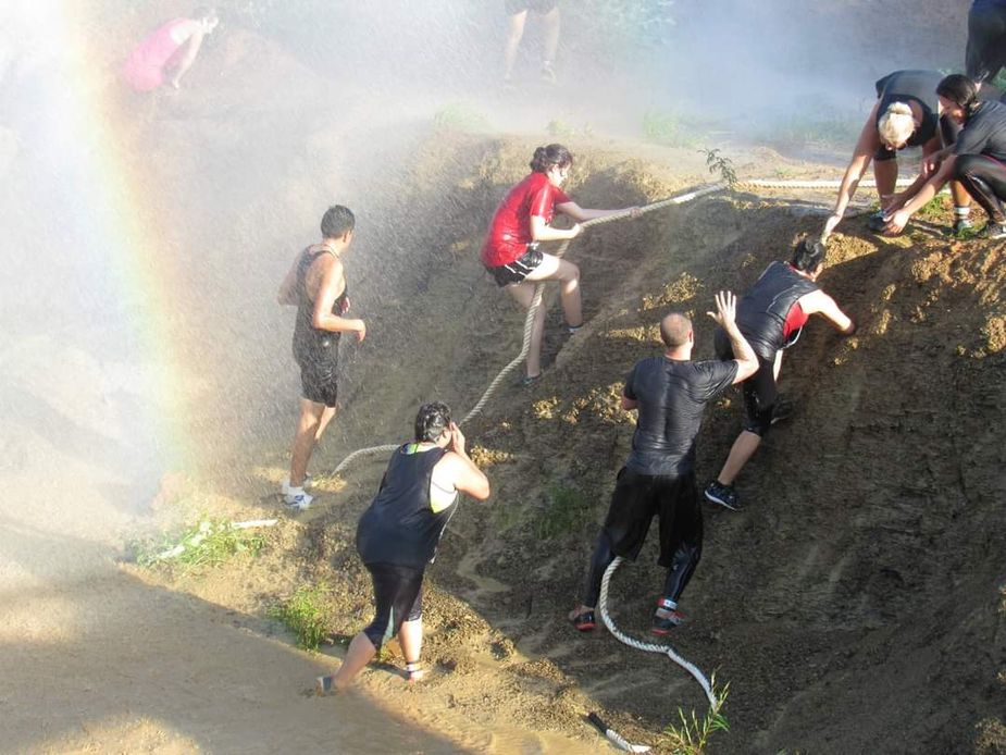 Competitors at the Brave the Mud Run know how to play dirty. Photo courtesy Women's Crisis Services of Leflore County