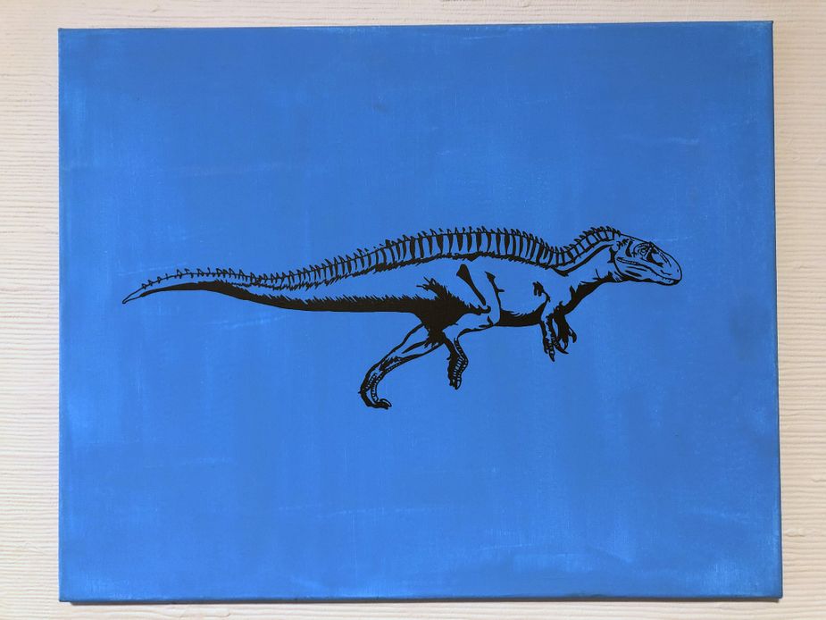 Dinosaur painting
