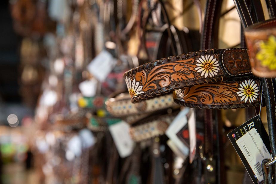 The National Saddlery sells a variety of gear for riding, roping, and living the Western life. Photo by Lori Duckworth