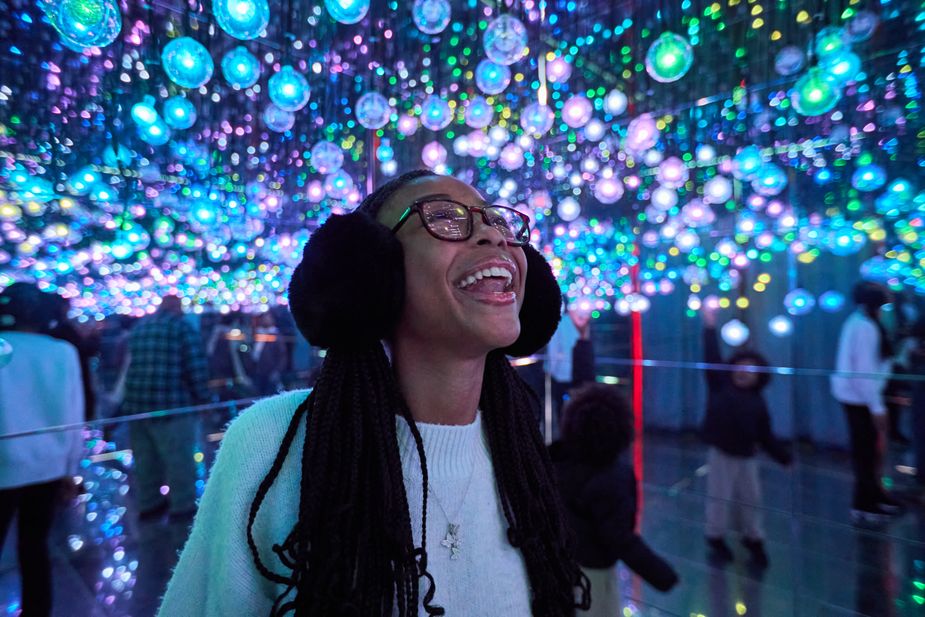 Explore luminous holiday displays in the home of elephants and red pandas at the Oklahoma City Zoo's Safari Lights, on display through January 4. Photo courtesy Oklahoma City Zoo