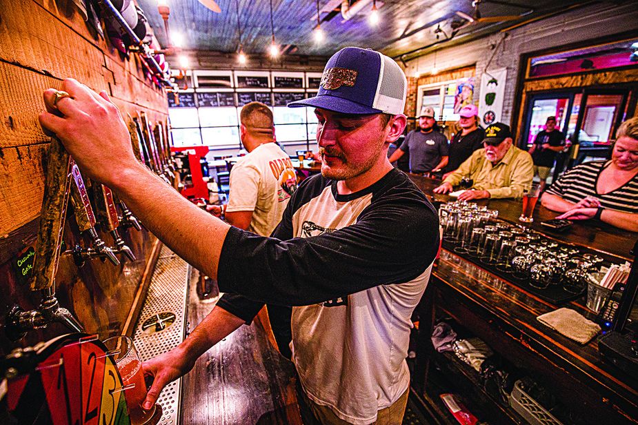 Cody Parris co-owns the popular Muskogee Brewing Company.  Photo by Shane Bevel