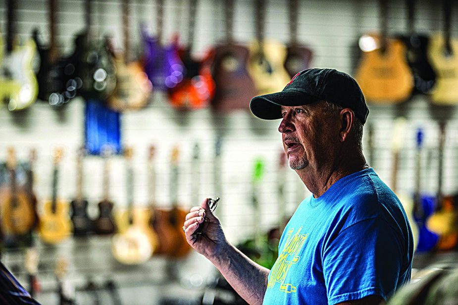 David Welborn owns Welborn Music in Durant. Photo by Shane Bevel