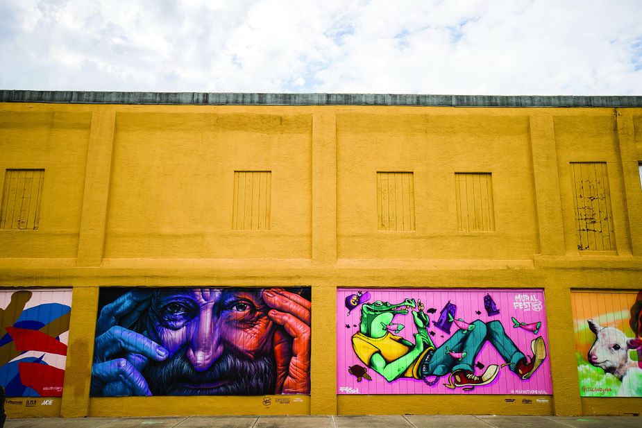 Miami’s downtown is an outdoor art gallery of murals. Photo by Shane Bevel