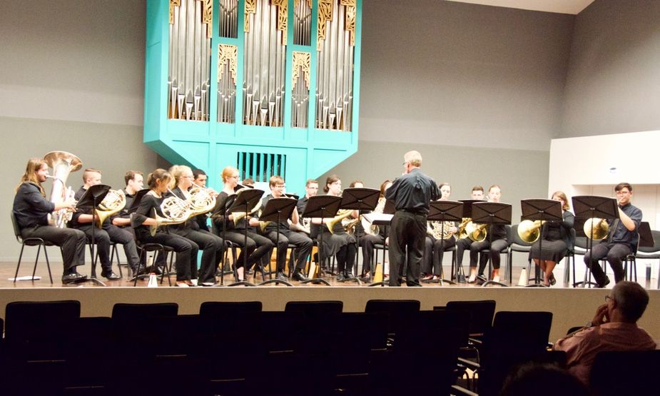 The University of Oklahoma's Hornsemble will be making some joyful noises Tuesday. Photo courtesy Eldon Matlick.