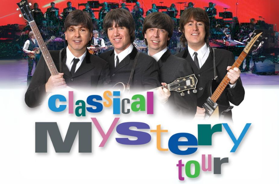 The timeless work of The Beatles gets new orchestral life during the OKC Philharmonic's Classical Mystery Tour at Civic Center Music Hall. Image courtesy OKC Philharmonic