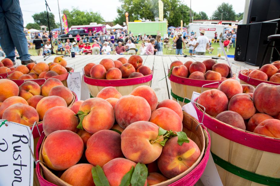 Two Oklahoma peach festivals in one week! The Porter Peach Festival, pictured, runs July 17-19 and the Stratford Peach Festival is July 19 only. Photo by Lori Duckworth