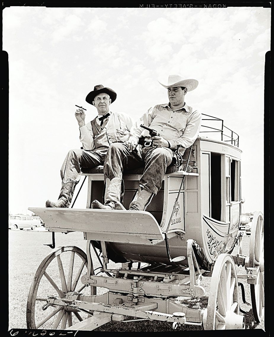 Oklahomans celebrating the Butterfield centennial in 1958