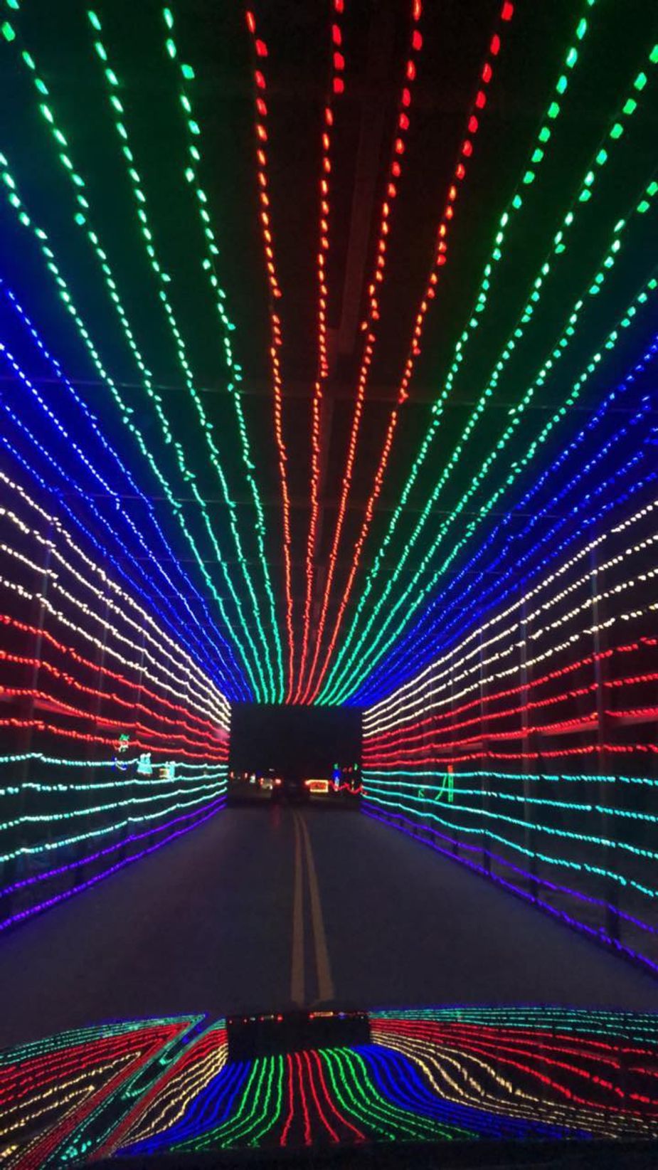 You don't have to get out of your car to enjoy Purcell's Lights from the Heart holiday display. Photo by Nicolle Carr
