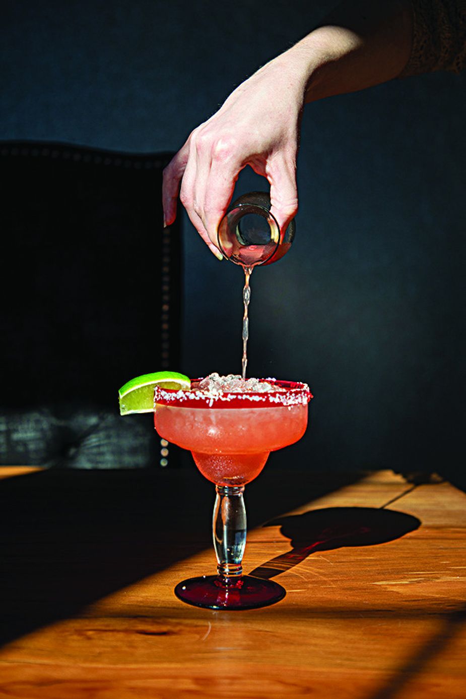 Guests can choose from several varieties of margaritas on the drink menu—plus a selection of alcohol-free mocktails. Photo by Lori Duckworth