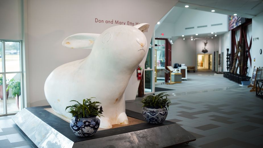 "Elizabeth" by Chris Powell is based on a small Sung Dynasty porcelain rabbit. Photo by Laci Schwoegler/Retrospec Films