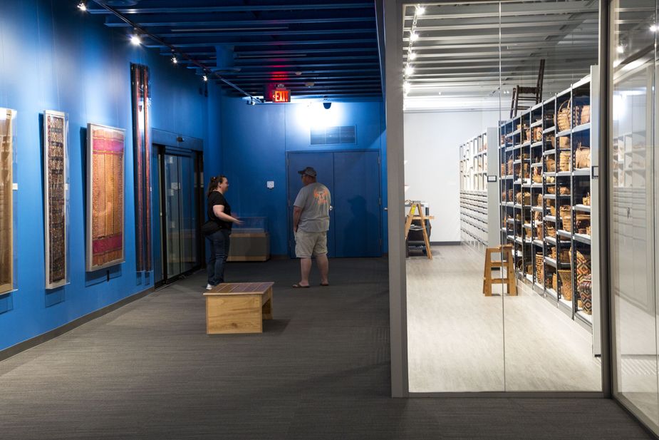 Visitors can view portions of the museum’s vault from certain locations within the galleries. Photo by Lori Duckworth