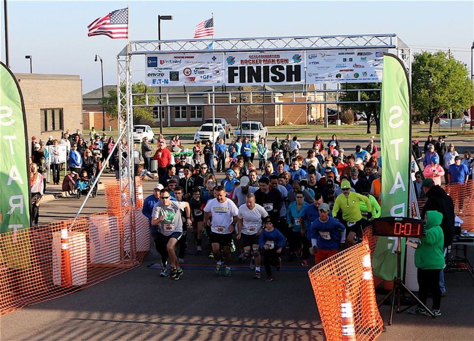 It's a different kind of space race at the Rocket Man Run 5K & Fun Walk in Shawnee. Photo courtesy Gordon Cooper Technology Center