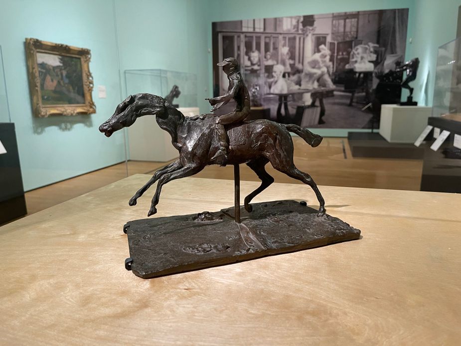 Edgar Degas, "Horse with Jockey," first modeled ca. 1885-1890, this example cast posthumously