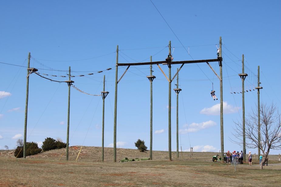 Park guests can also test themselves on the ropes course. Photo by Kiersten Stone