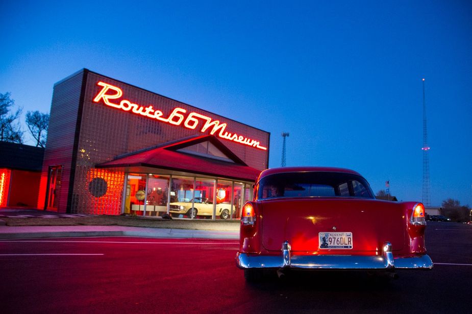 History buffs and car lovers will want to stop at the Oklahoma Route 66 Museum in Clinton. Photo by Lori Duckworth