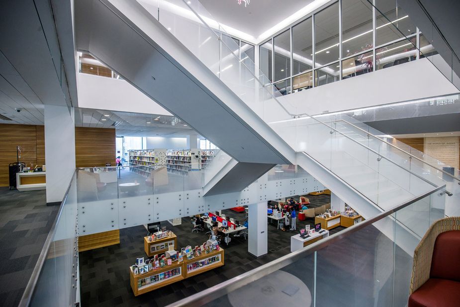 At more than 145,000 thousand square feet, Tulsa’s Central Library is a sprawling learning center in the city’s downtown. Photo courtesy Shane Bevel