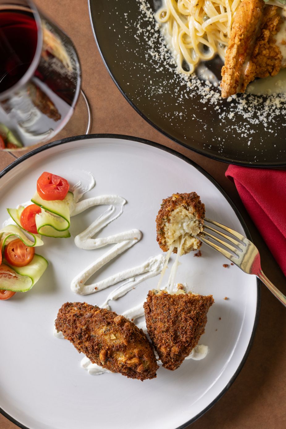 Sapori’s saffron Aranchi is crunchy and cheesy. Photo by Valerie Wei-Haas