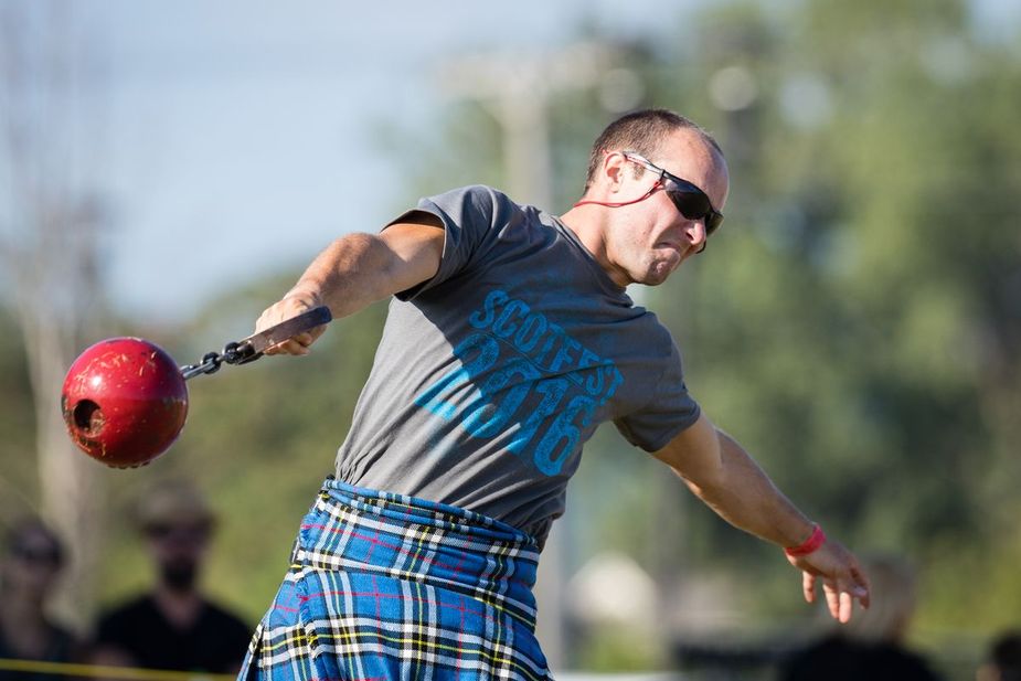 Brawny Scottish athletes put their skills to the test each year at ScotFest in Broken Arrow. Photo courtesy ScotFest