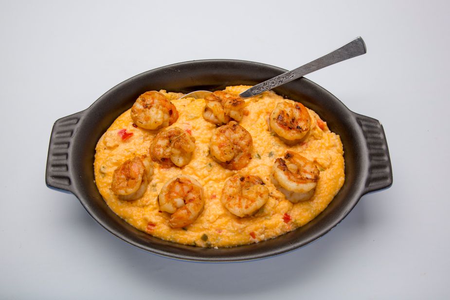 Screaming Jalapeno Cheese Grits and Shrimp. Photo by Lori Duckworth