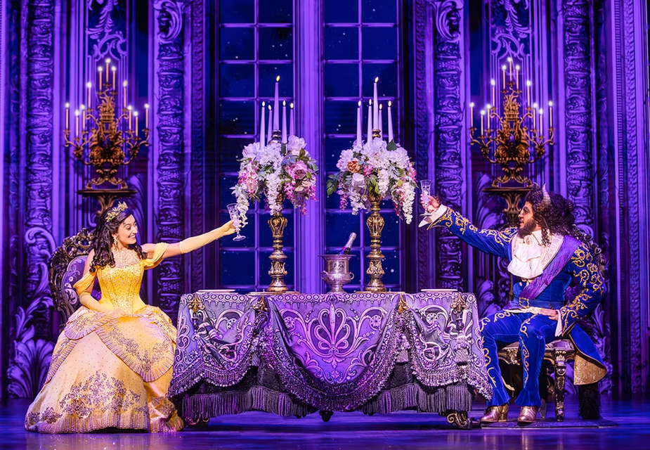 The beloved Disney animated picture gets a live stage makeover during OKC Broadway's production of Beauty and the Beast at Civic Center Music Hall. Photo courtesy OKC Broadway