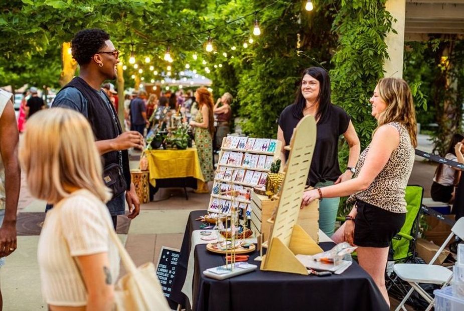 Enjoy art on the move when the First Friday Art Crawl returns to Tulsa Arts District the evening of April 3. Photo courtesy Tulsa Arts District