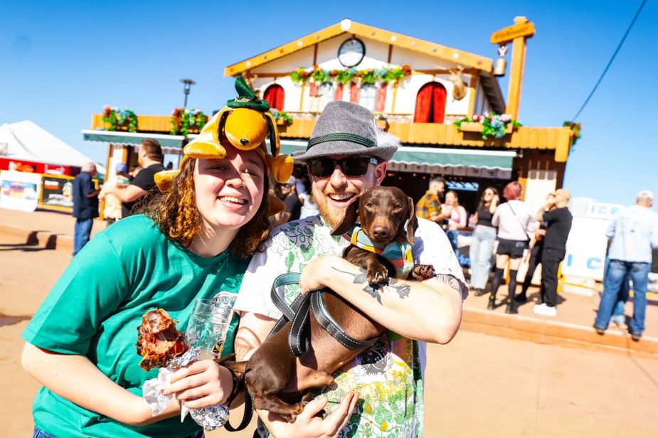 Daschund races, anyone? See that and more German-themed fun at the award-winning Tulsa Oktoberfest this week at River West Festival Park. Photo courtesy Zeeco Tulsa Oktoberfest