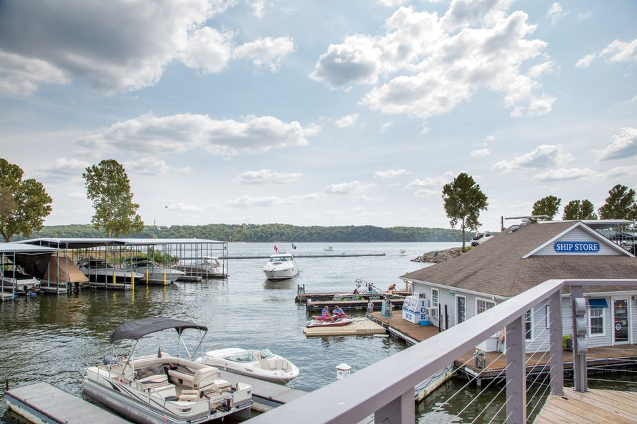 The Shangri-La Marina offers guests access to a world of adventure on Grand Lake including boat rental and parasailing.