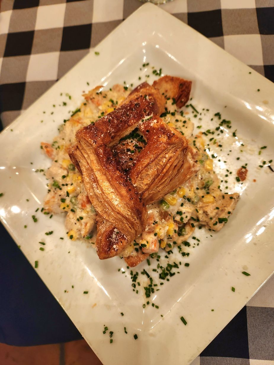 The chicken pot pie at The Silver Spoon in Lawton. Photo by Megan Rossman