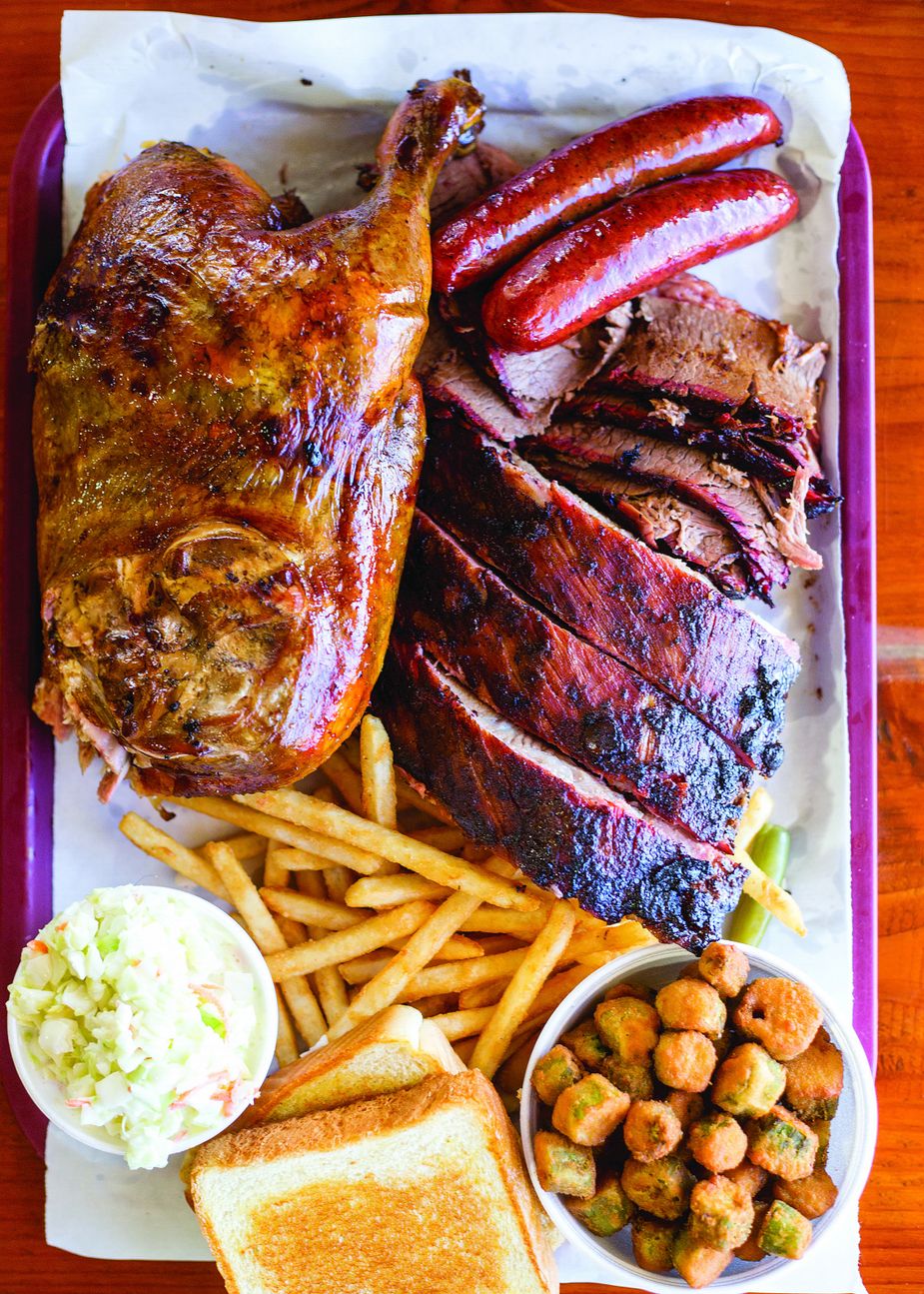 Giant portions of food are the name of the game at Smokin’ Joe’s Rib Ranch in Davis. Fans farther west can check out the second location now open in Rush Springs. Photo by Lori Duckworth