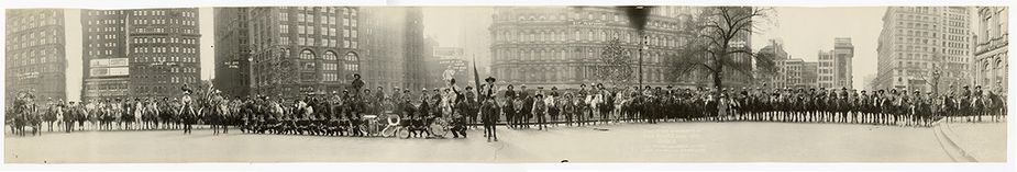 Some of the Contestants at Fred Beebe’s World Series Rodeo. C. F. Allen, 1926, photographic print. Dickinson Research Center, National Cowboy & Western Heritage Museum.