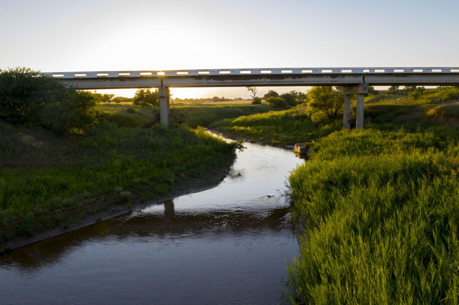 The bridge at Dead Woman's Crossing northeast of Weatherford has been washed away many times, most recently in the 1980s. Photo by Lori Duckworth