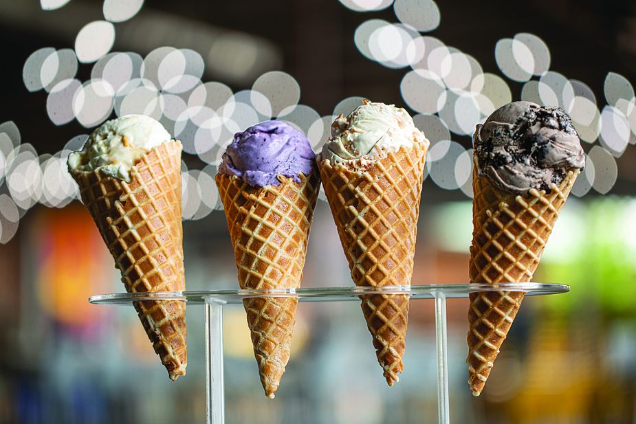 Big Dipper Creamery in Tulsa offers unique flavors like Honeycomb Lavender and Vegan Blueberry Lemon alongside classics like Dark Chocolate and Fresh Mint Chip. Big Dipper plans to open a new shop in Sand Springs this summer. Photo by Valerie Wei-Haas
