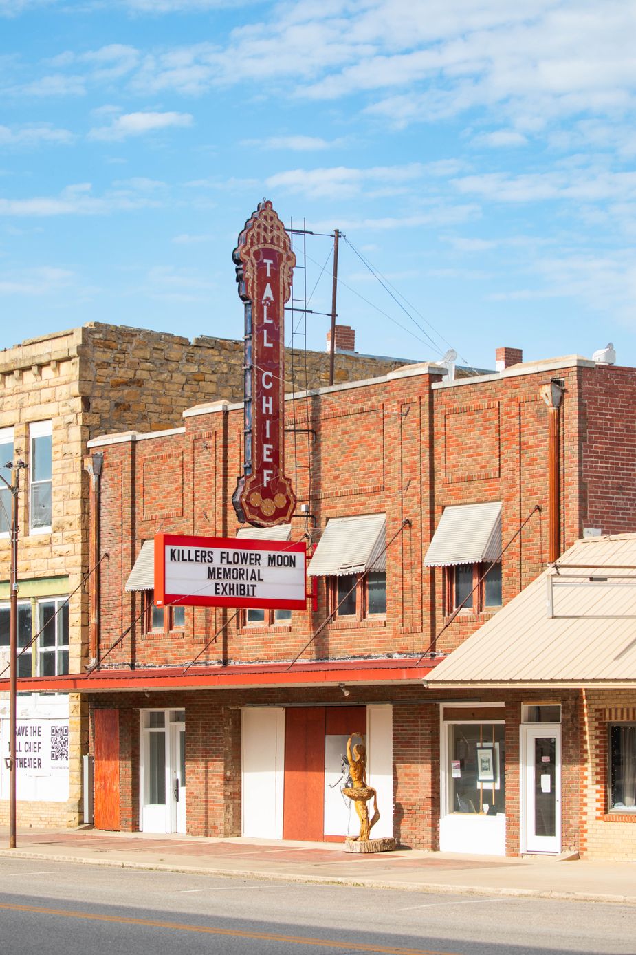 It's unclear exactly who owned the theater after Alex Tall Chief left for California. Photo by Saxon Smith