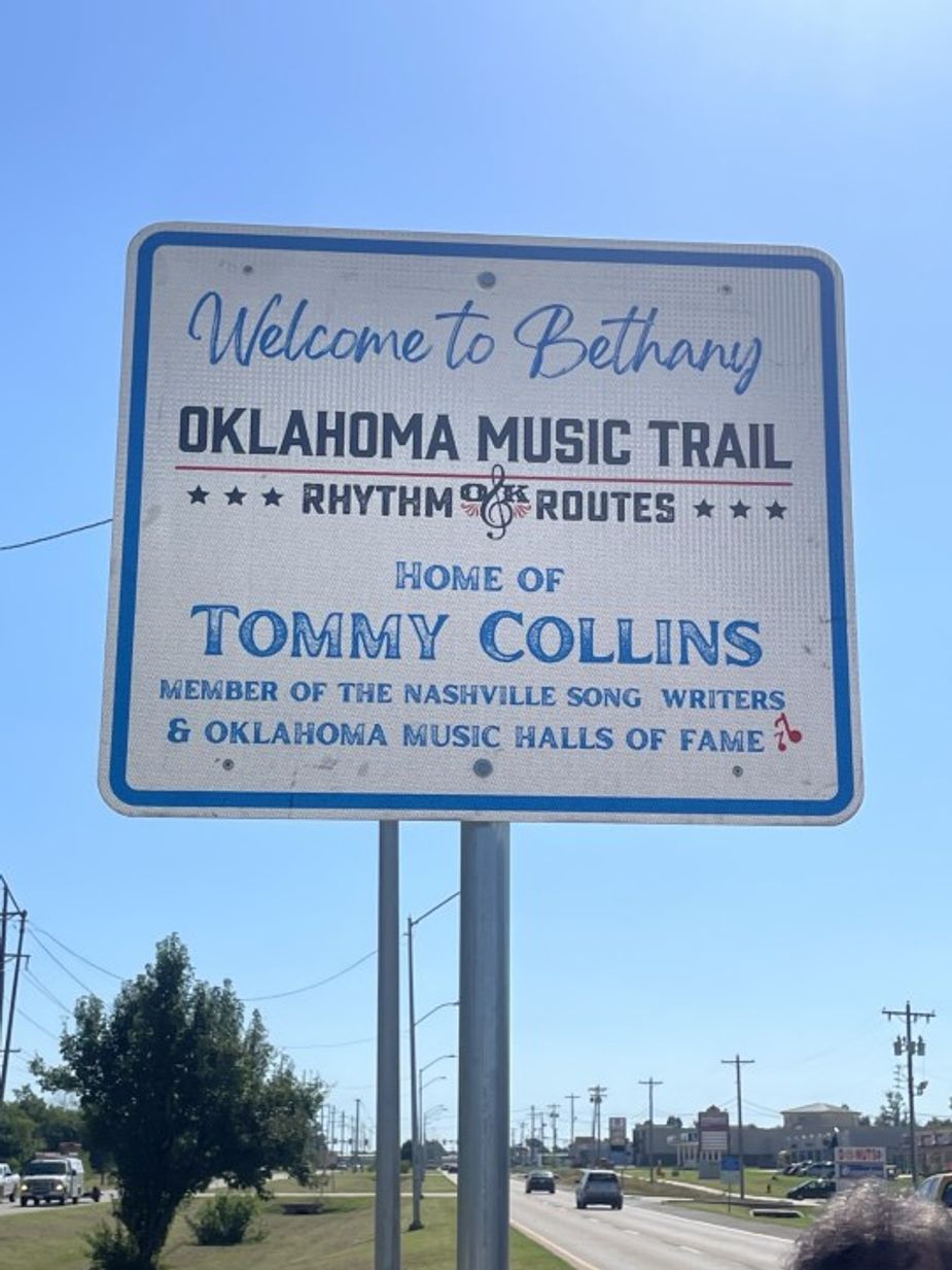 Oklahoma native and Nashville legend Tommy Collins recently got a sign in Bethany bragging about being his hometown. Photo courtesy Oklahoma City/County Historical Society