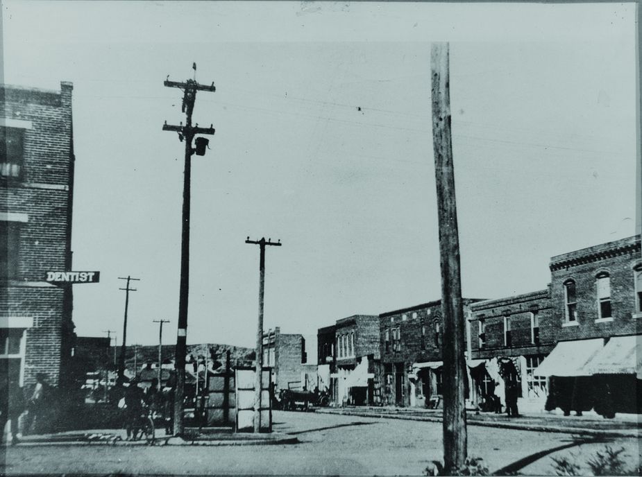 Few photos exist of Greenwood prior to the massacre. This north-facing view shows the neighborhood in 1917. Photo courtesy of Tulsa Historical Society