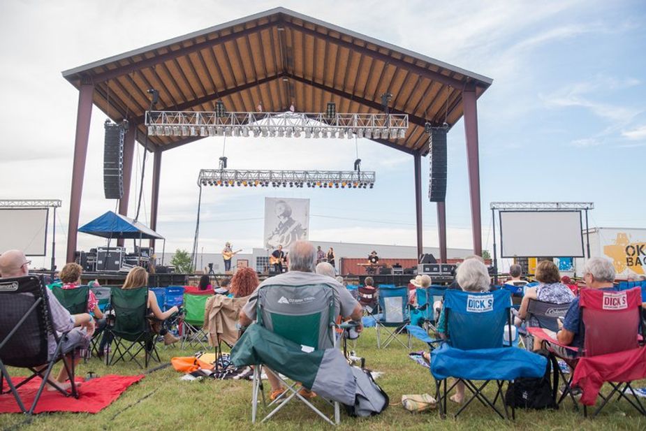 With venues indoors and out, the Woody Guthrie Folk Festival brings big music to Okemah. Photo by Tegan Burkhard