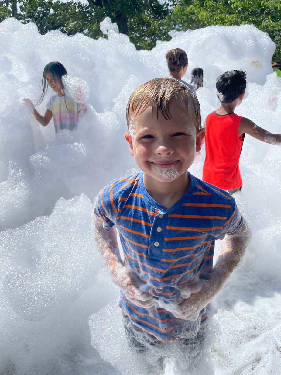 Enjoy foamy fun and more at Woolaroc in Bartlesville during Kidsfest. Photo courtesy Woolaroc Museum & Wildlife Preserve