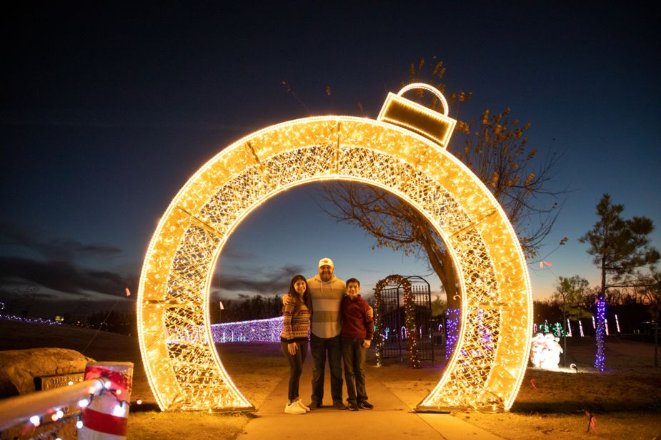 Yukon's Christmas in the Park is open through New Year's Eve. Photo by Lori Duckworth / Oklahoma Tourism