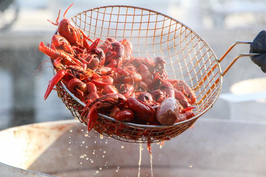 In addition to live music, street dancing, and fun for the kids, Dogwood Days Festival attendees can enjoy a crawfish boil. Photo by Patrick Black Jr.
