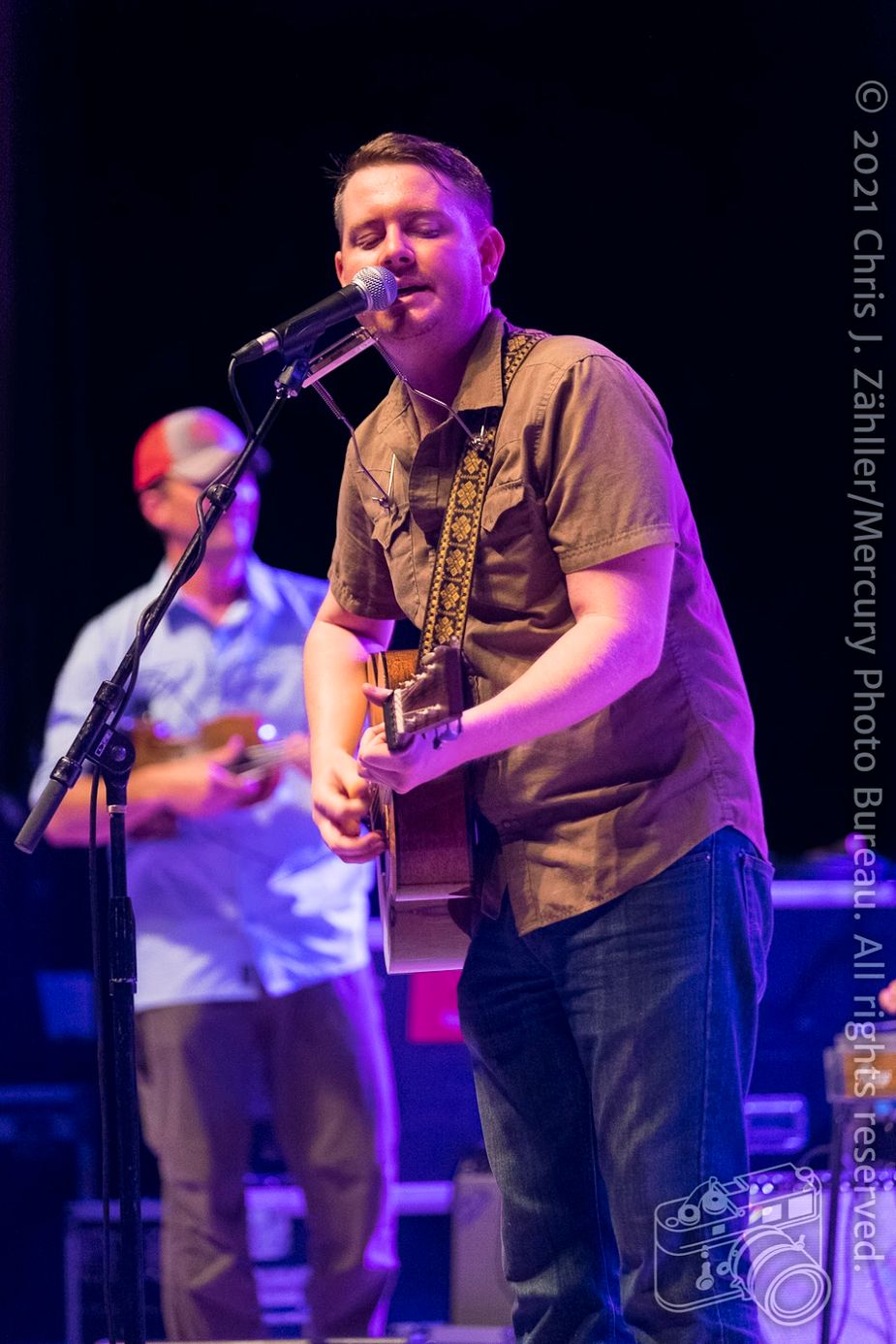 John Fullbright at the 24th Annual Woody Guthrie Folk Festival in 2021. Photo by Chris J. Zähller/Messenger Web Design LLC dba Mercury Photo Bureau https://mercury.photo