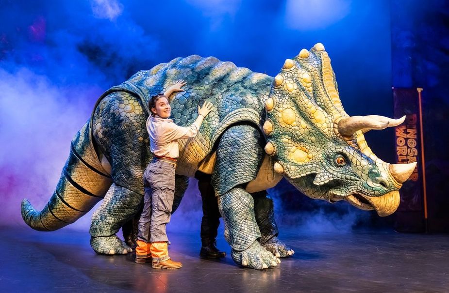 Dinosaurs walk again thanks to the magic of Dinosaur World Live, headed to Bartlesville Community Center April 30. Photo courtesy Pamela Raith / Dinosaur World Live