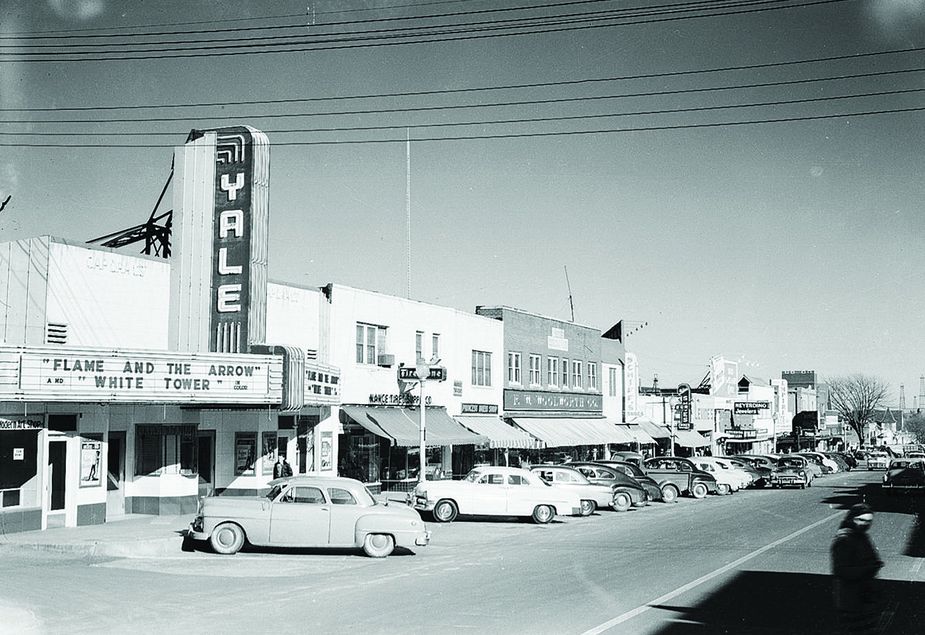 This 1951 view of West Commerce Street in the Capitol Hill area shows the neighborhood has been a thriving business hub for decades. Photo courtesy Oklahoma Historical Society