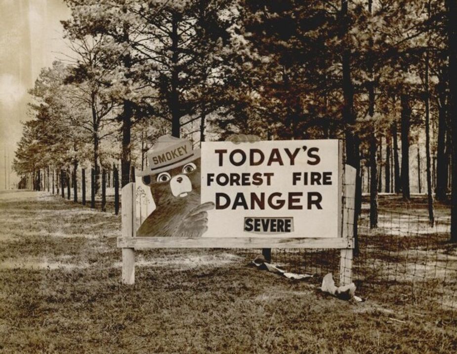 It is Smokey Bear's birthday, and several Oklahoma State Parks are celebrating. Check out special events August 8 at Lake Thunderbird, Salt Plains, and Tenkiller State Parks. Photo courtesy Oklahoma Historical Society