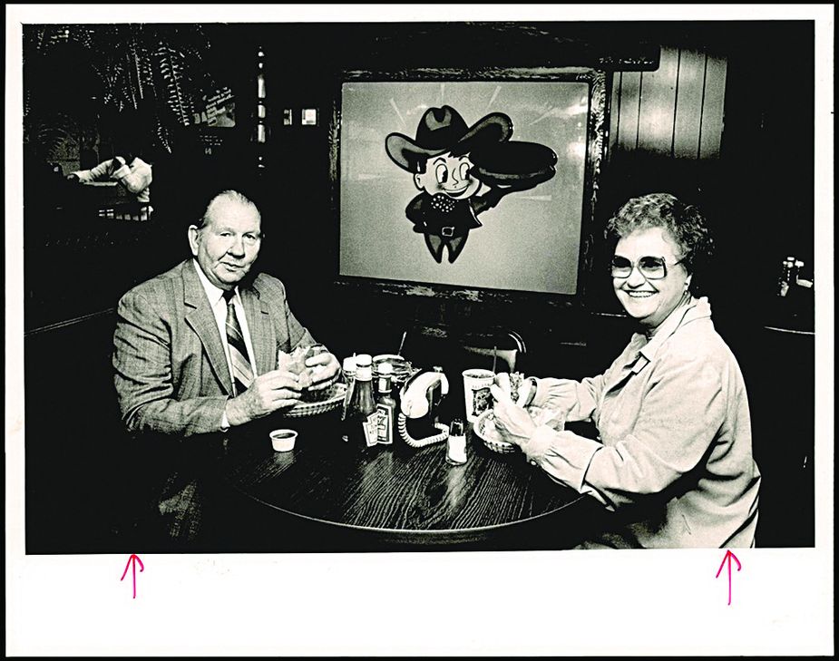 J.R. and Rosamond Holt, pictured in The Daily Oklahoman in 1987, often dined at the Oklahoma City Del Rancho location that once had housed their first restaurant, The Ranch House. 