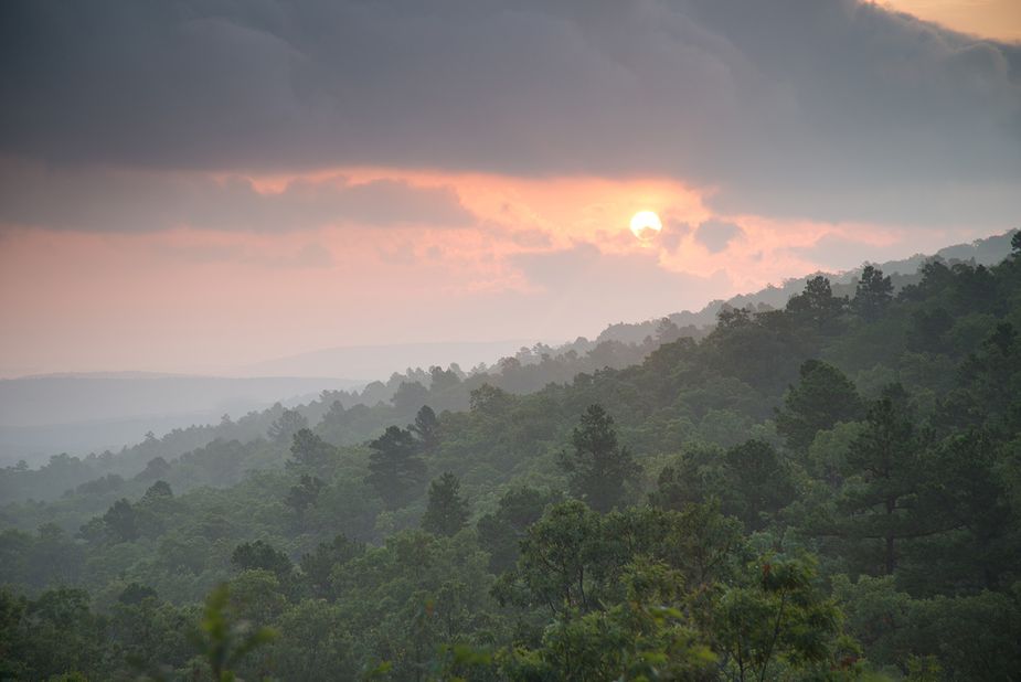 The Talimena Scenic Byway. Photo by Kim Baker