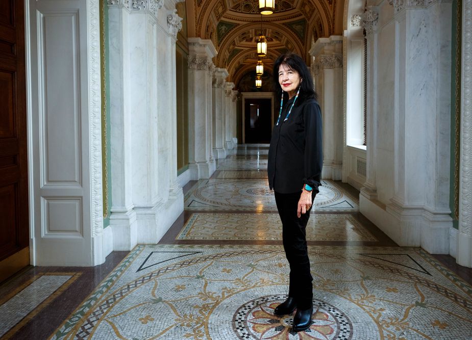 Joy Harjo, Tulsa native and member of the Muscogee Creek Nation, is America's 23rd Poet Laureate. Photo by Shawn Miller/Library of Congress.